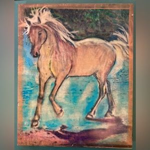 Wild Boy. Copy of my original art on wood